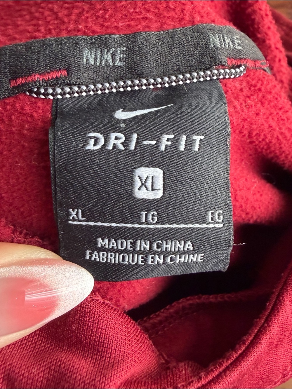 Nike Kids Maroon Graphic Hoodie - Picture 5 of 7